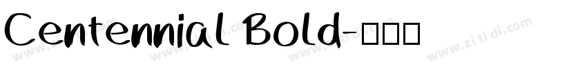 Centennial Bold字体转换